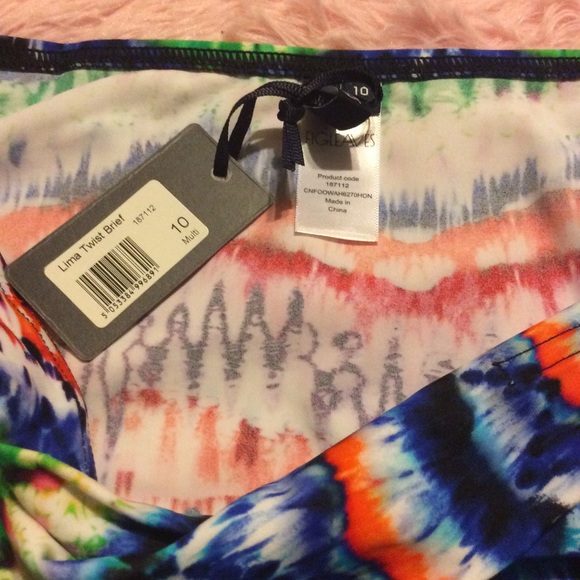 Fig Leaves twist front bikini bottom NWT sz10 - Picture 5 of 6